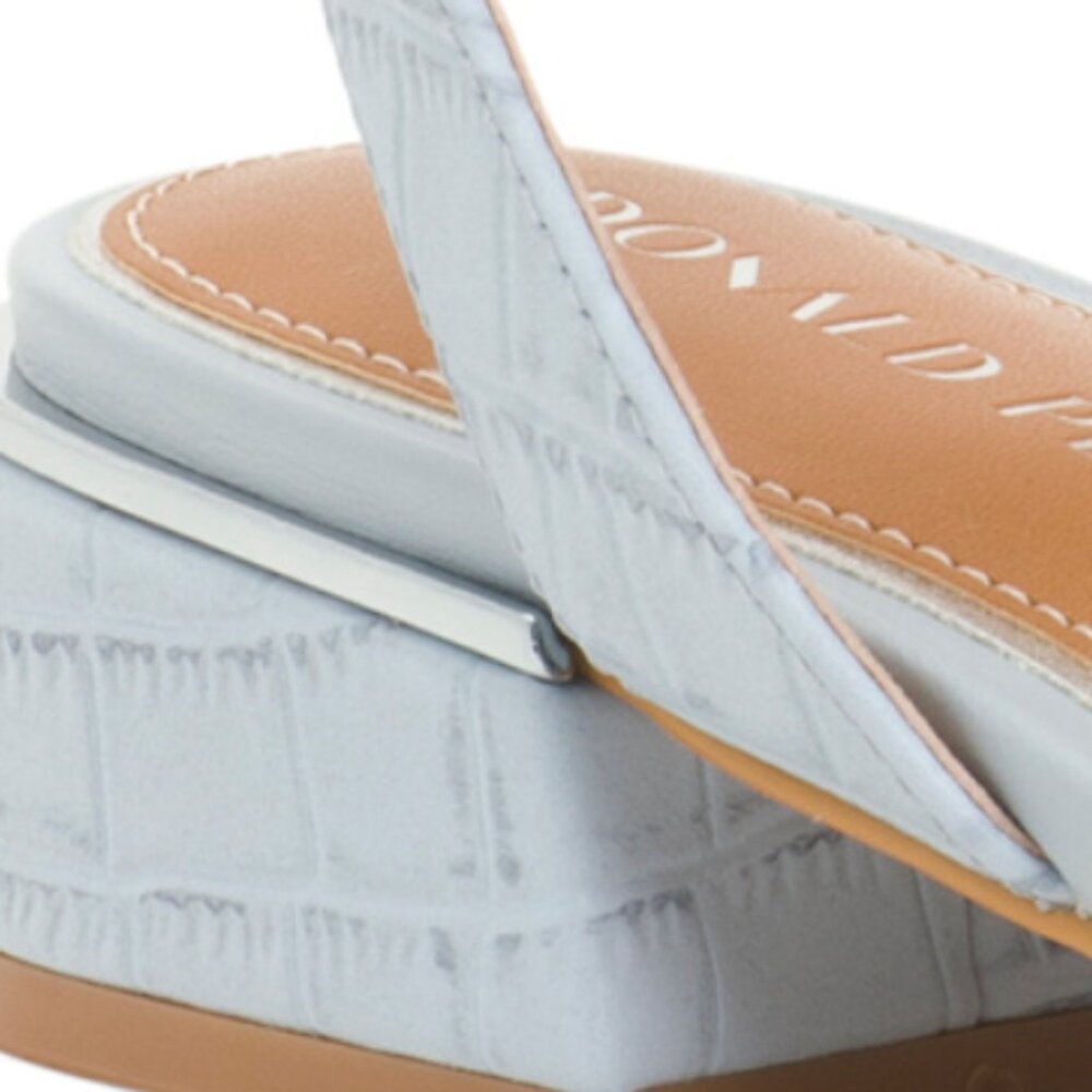 DONALD PLINER Leather Frannie Heeled Sandals - Picture 2 of 4